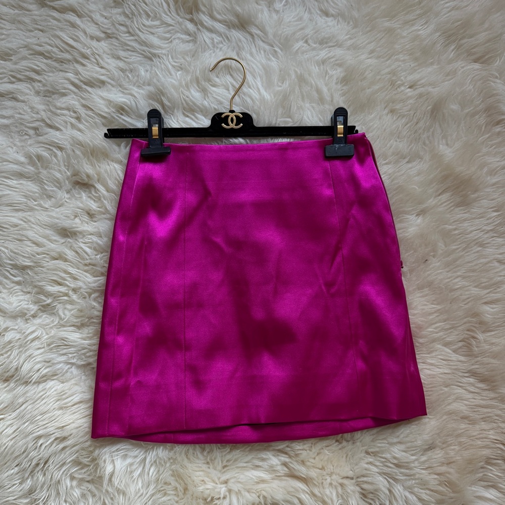Frame Magenta Mini Skirt